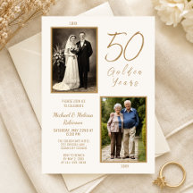 Elfenbein Gold 50 goldene Jahre Foto-Jubiläum