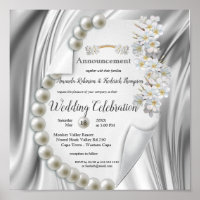 Elfenbein, Grün, Blau, Gold, Seide und Perle, Hoch