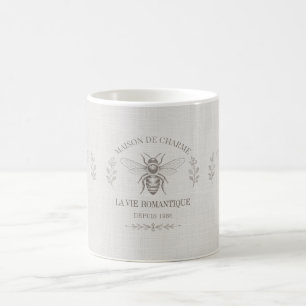 Elfenbein-Honigbiene Französisches Landhaus-Stil V Kaffeetasse