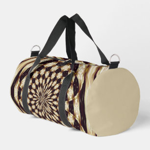 Elfenbein-Kaleidoskop-Blumen-Mandala-Dekor Duffle Bag
