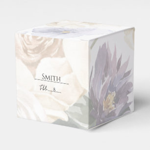 Elfenbein-Lavendel-Blau-Blumen-Hochzeitsgeschenkbo Geschenkschachtel