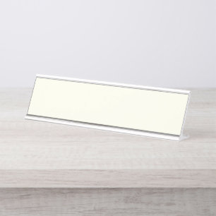 Elfenbein-Schreibtisch-Schild Schreibtischnamensplakette