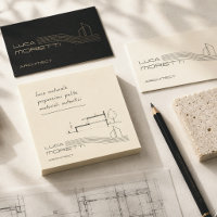 Elfenbein-Schwarzer Luxus-Architekten-Branding Min