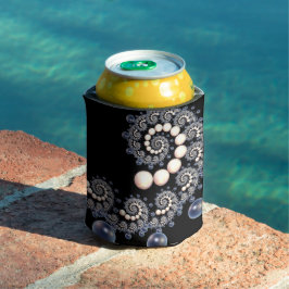 Elfenbein und Blaupearl Spiral können kühler Dosenkühler