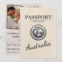 Elfenbeinaustralienpass Save the Date