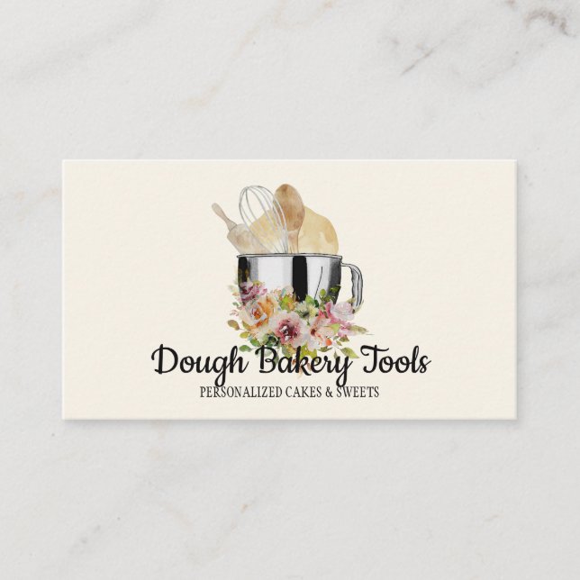 Elfenbeinbäckerei Zuhause Made Patisserie Pastry D Visitenkarte (Vorderseite)