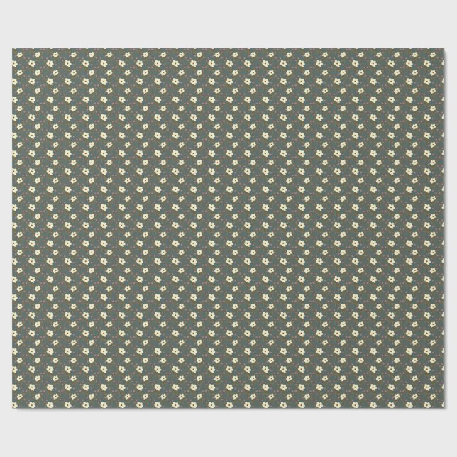 Elfenbeinblüten Geschenkpapier (Flach)