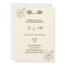 Elfenbeinformulierung, einfach mit Monogramm