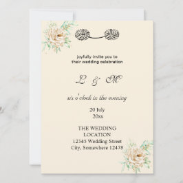 Elfenbeinformulierung, einfach mit Monogramm