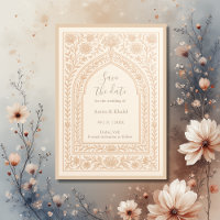 Elfenbeinhochzeit Rose Gold Arabische Ehe speicher
