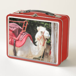 Elfenbeinkamel Metall Brotdose