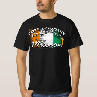 Elfenbeinküste Abidjan West Mormon LDS-Mission T-Shirt