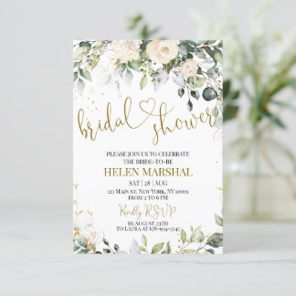 Elfenbeinküste Blume Bridal Dusche Einladung