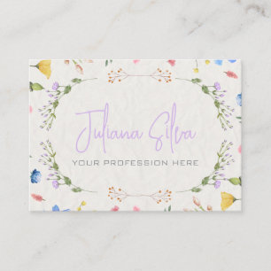 Elfenbeinküste Blume Visitenkarte