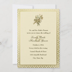 Elfenbeinküste Christliche Lilien Hochzeit Einladu Einladung