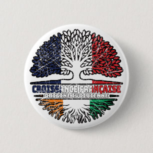 Elfenbeinküste Côte d'Ivoire Fahne der französisch Button