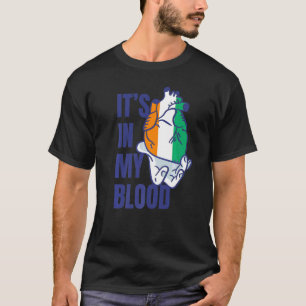 Elfenbeinküste Flag Afrikanische Herz Blutgefäße H T-Shirt