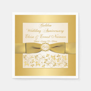 Elfenbeinküste, Goldene Blüte Jubiläum Napkins Serviette