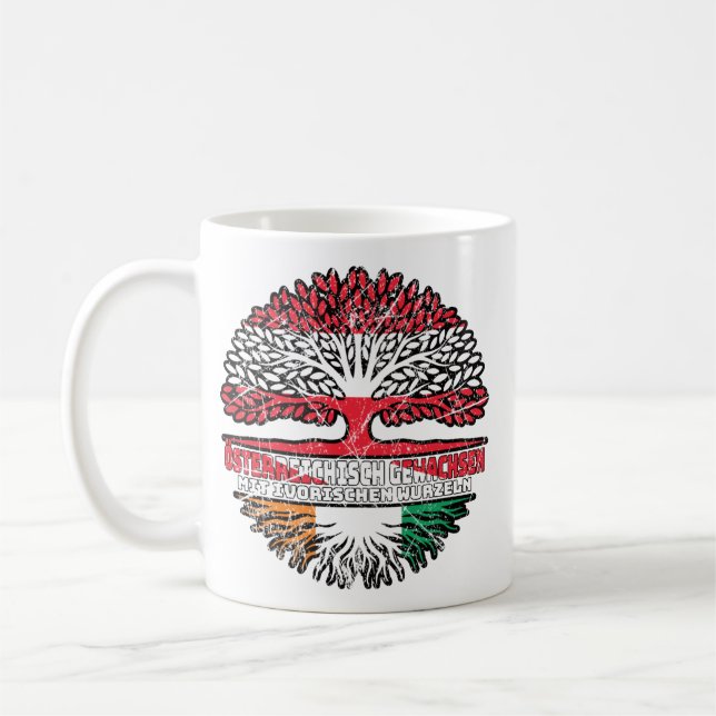 Elfenbeinküste Ivorisch Österreichisch Kaffeetasse (Links)