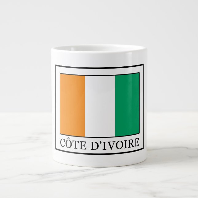 Elfenbeinküste Jumbo-Tasse (Vorderseite)