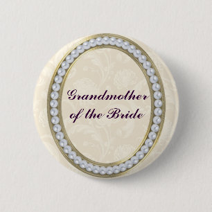Elfenbeinküste mit Perlen Großmutter des Bride But Button