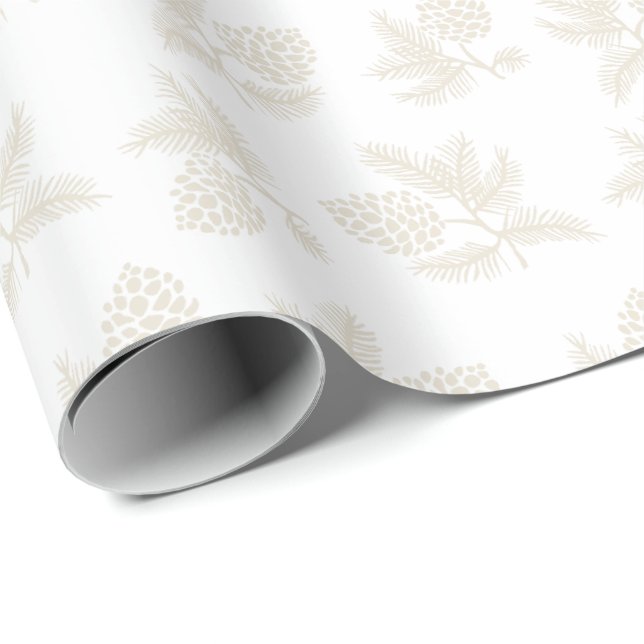 Elfenbeinküste mit Pinecones Urlaub Geschenkpapier (Rolleneckpunkt)