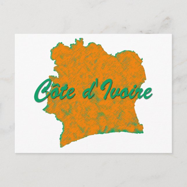 Elfenbeinküste Postkarte (Vorderseite)