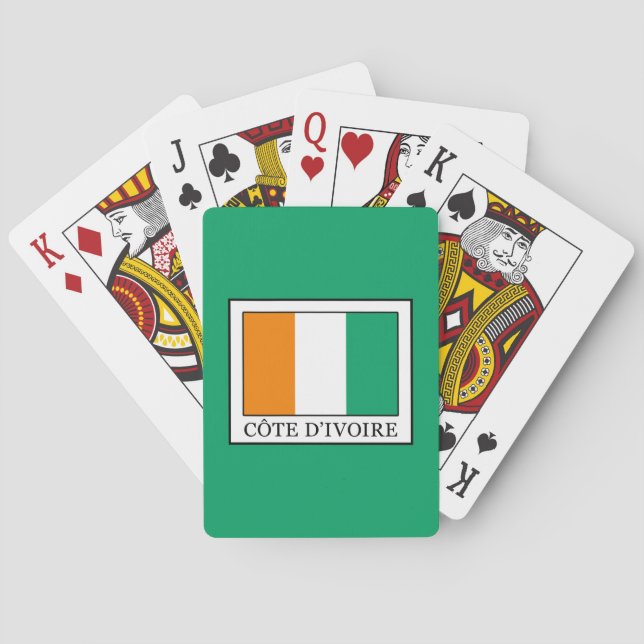Elfenbeinküste Spielkarten (Rückseite)