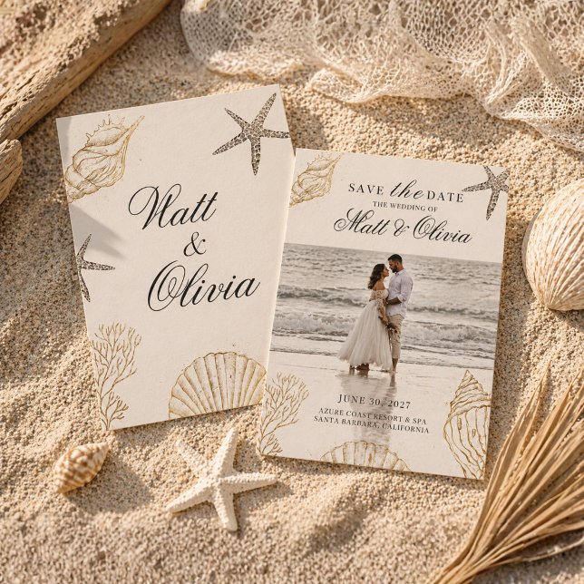 Elfenbeinküste Strandhochzeit Save the Date zum Be (Von Creator hochgeladen)