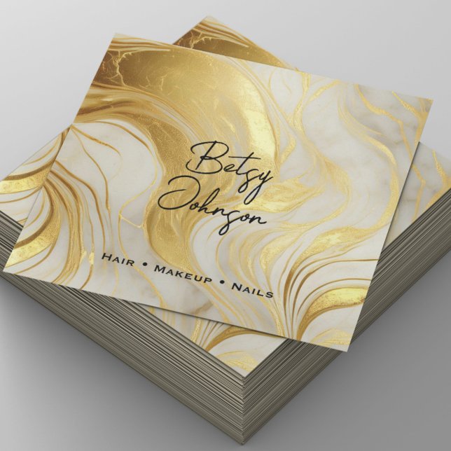 Elfenbeinküste und Gold-Marmorsalon-Visitenkarte (Von Creator hochgeladen)