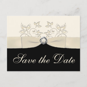 Elfenbeinküste und Schwarze Flora Save the Date Po Ankündigungspostkarte