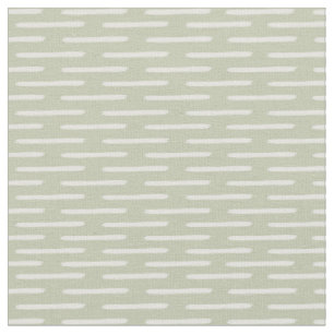Elfenbeinlinien auf pastellgrauem Grün Stoff