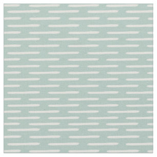 Elfenbeinlinien auf pastellgrauem Türkis Stoff