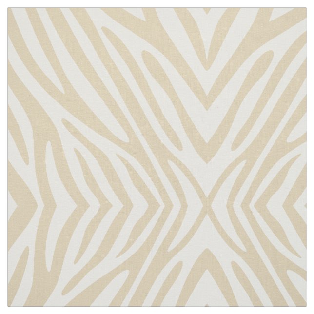 Elfenbeinneutraler Zebra Stoff (Muster)
