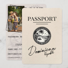 Elfenbeinpässe in der Dominikanischen Republik Sav Save The Date