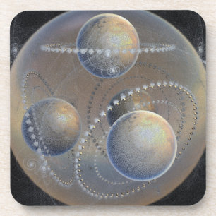 Elfenbeinplaneten Getränkeuntersetzer