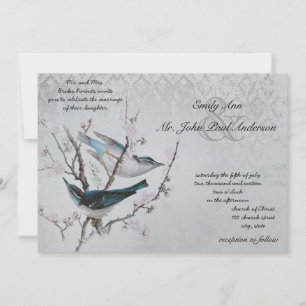 Elfenbeinvögel Vintager Vogelkäfig Einladung