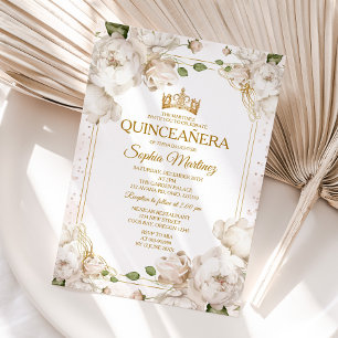 Elfenbeinweiße Blume Mexican Gold Charra Mis Quinc Einladung