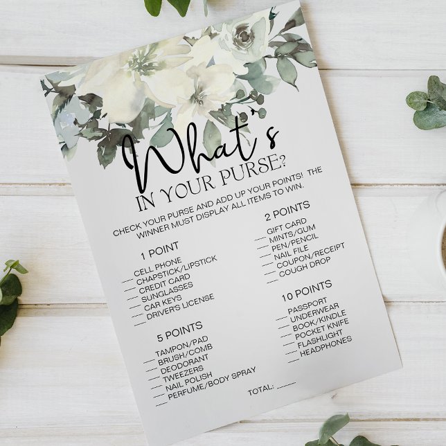 Elfenbeinweiße Blütenspiele, was in deiner Hand is Flyer (Von Creator hochgeladen)