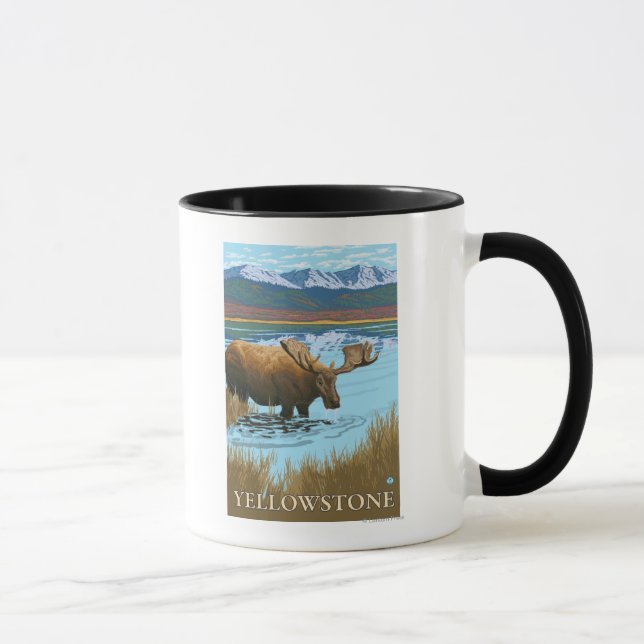 Elfengetränk am See - Yellowstone National Tasse (Rechts)