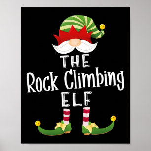 Elfengruppe für Kletterer Weihnachten Lustige Pyja Poster