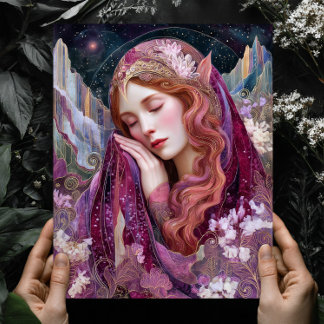 Elfenkönigin Göttin Himmels-Fantasy-Wandkunst-Druc Poster