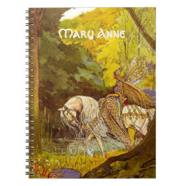 Elfenprinzessin im Wald Zeichenkette Rucksack Notizblock