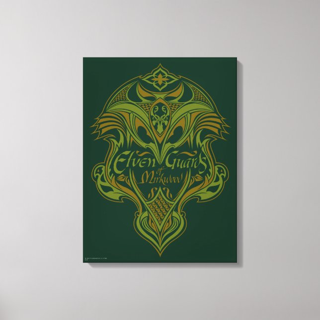 Elfenwächter des Mirkwood Shield Icon Leinwanddruck (Vorderseite)
