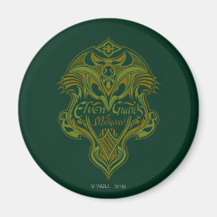 Elfenwächter des Mirkwood Shield Icon Magnet