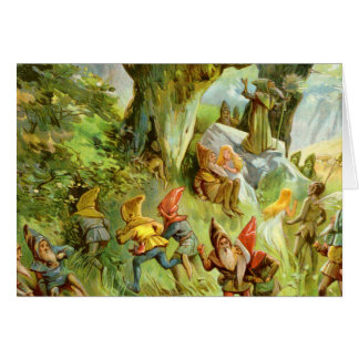 Elfes et Gnomes dans la Forêt Magique Noire profon
