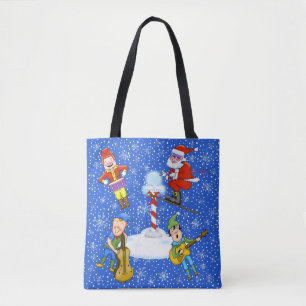Elfes musiciennes avec Sac fourre-tout de Noël Pèr