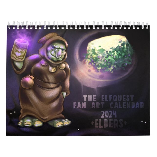 Elfquest 2024 Fan Art Calendar Kalender (Titelbild)