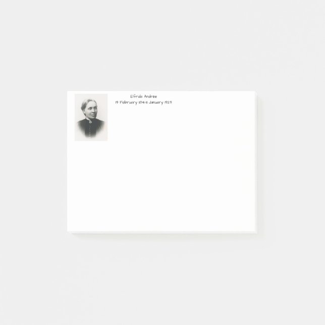Elfrida Andrée Post-it Klebezettel (Vorderseite)
