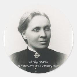 Elfrida Andrée Runder Aufkleber